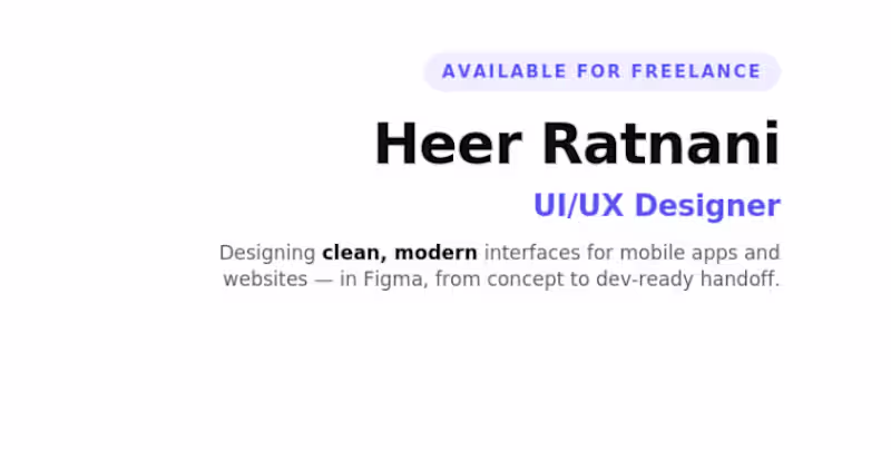 Cover image for Modern UI/UX Design for Mobile Apps & Websites (Figma Expert)
