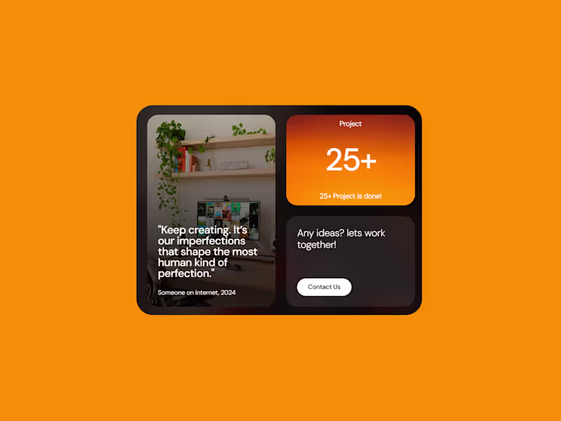 Cover image for Grid card bento style UI design