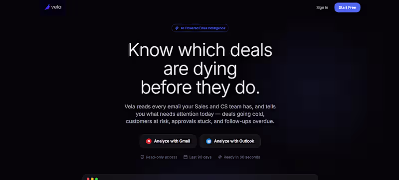 Cover image for Vela is an AI-powered executive