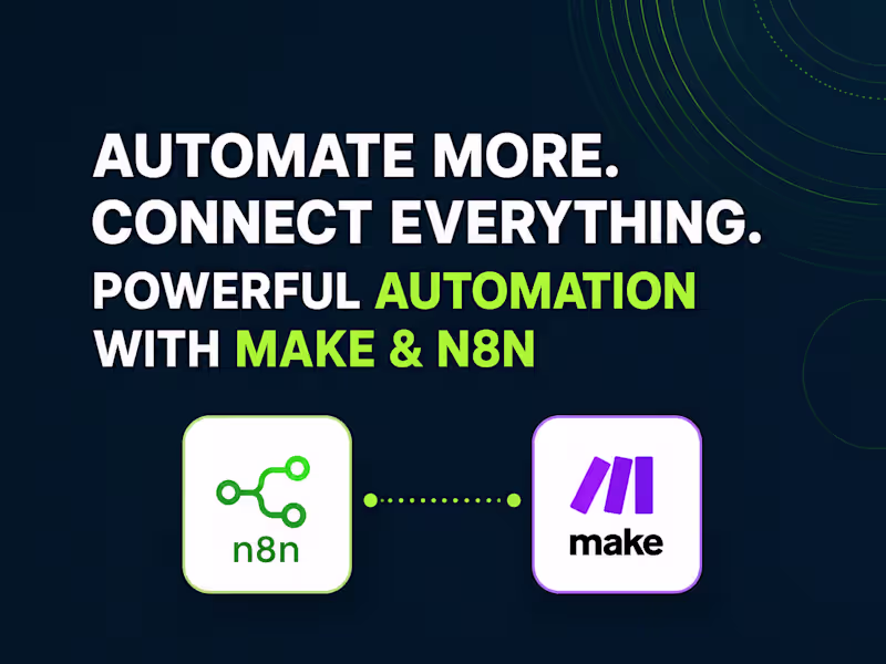 Cover image for AI-Powered Workflow Automation | Make.com, n8n & Zapier Expert