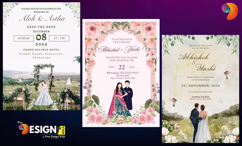 Cover image for Stunning Custom Wedding Invitations to Celebrate Your Love!