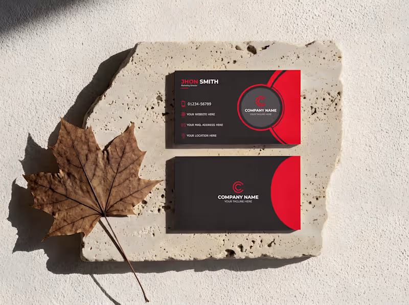 Cover image for Red & Black Business-Card Design