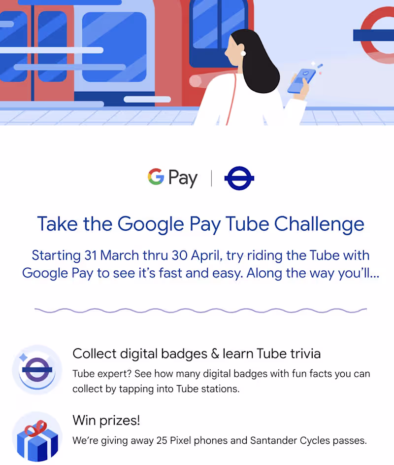 Cover image for Google Wallet × TfL "Tap and Go"