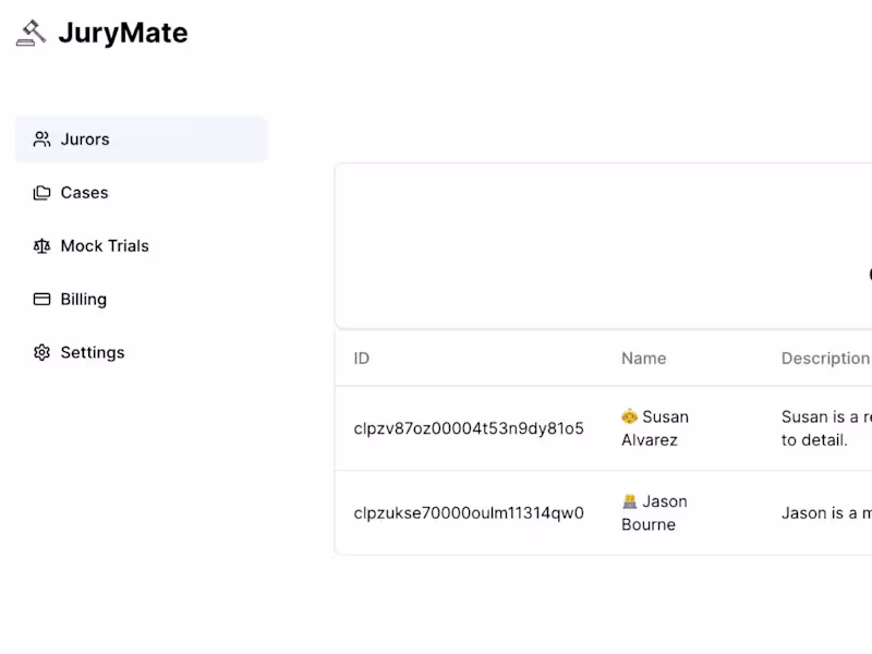 Cover image for JuryMate