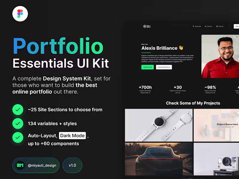 Cover image for Portfolio UI Kit Study Case