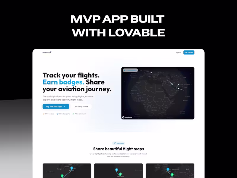 Cover image for MVP App Built with Lovable