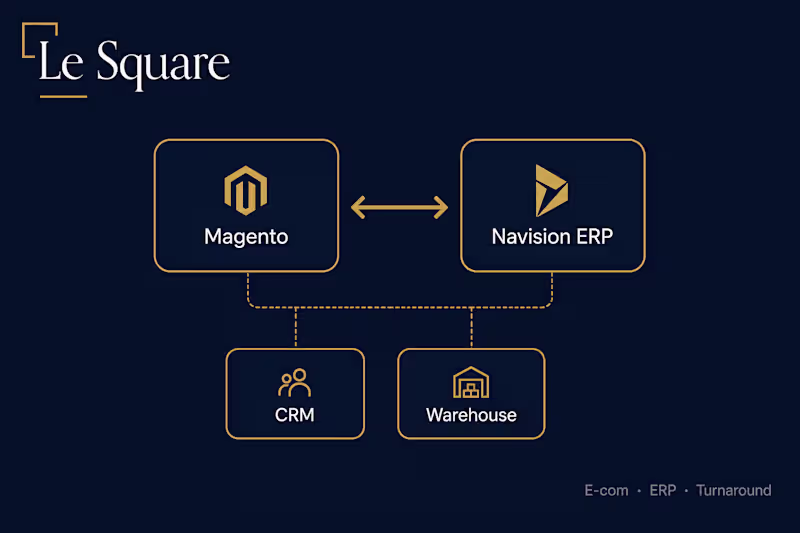 Cover image for Le Square · E-com & ERP Rescue