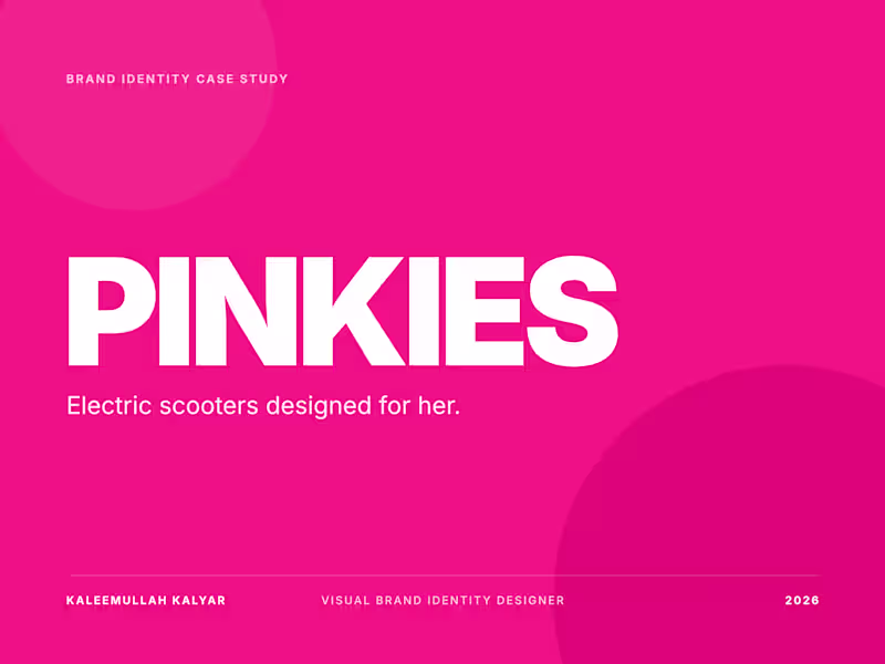 Cover image for Pinkies — Visual Brand Identity for a Women's EV Scooter Brand