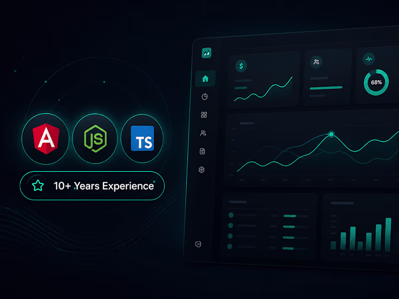 Cover image for Angular & Nodejs SaaS MVP — Frontend focused FullStack Developer