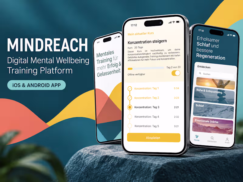 Cover image for Digital Mental Wellbeing & Training Platform - MindReach
