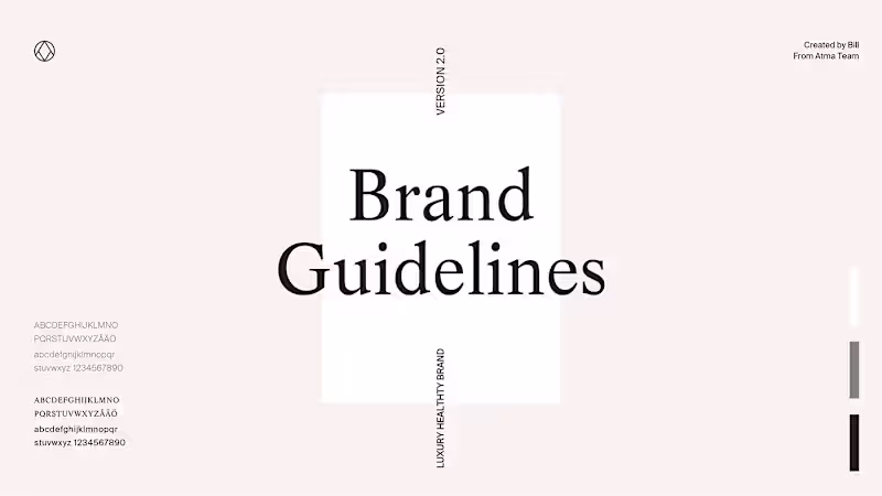 Cover image for Wellness Brand Identity Guidelines | Atma