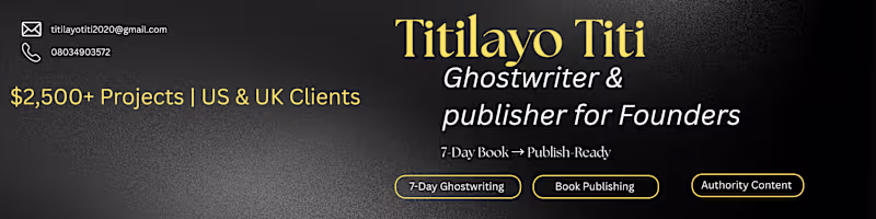 Cover image for Ghostwrite Your Book For You 