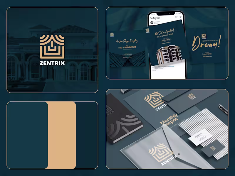 Cover image for Zentrix Real Estate Company Brand