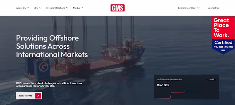 Cover image for GMS – Offshore Marine Services