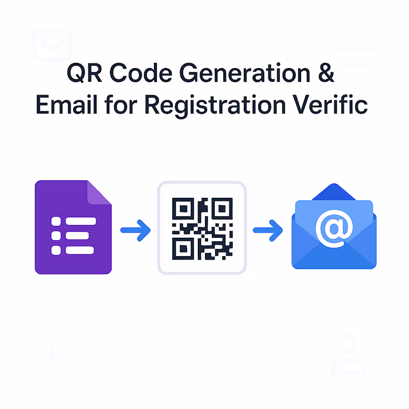 Cover image for QR Code Generation & Email for Registration Verification