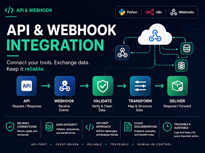 Cover image for API & Webhook Integration