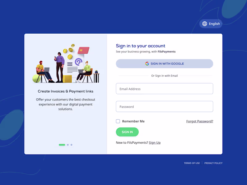 Cover image for Payments – Account & Tax Management Web Application