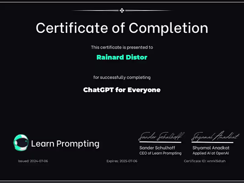Cover image for Check out my new certification!