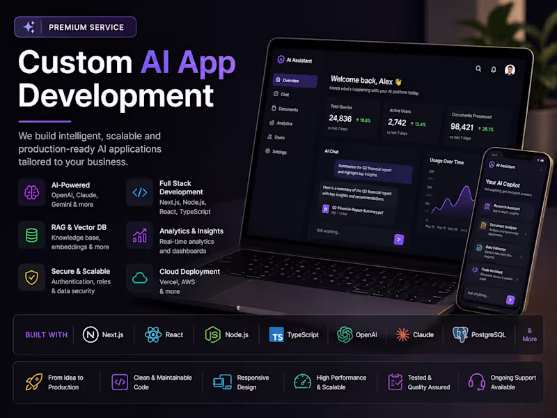 Cover image for Custom AI App Development