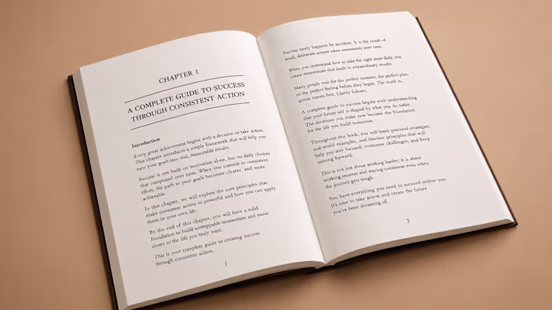 Cover image for Book Formatting & Interior Layout Design