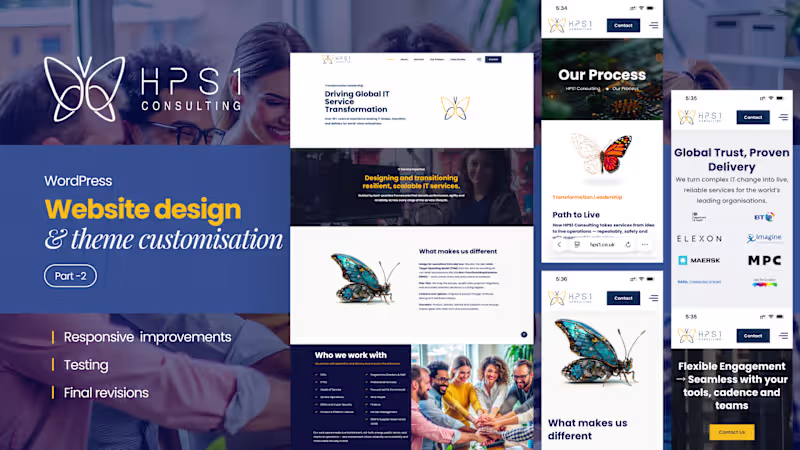 Cover image for HPS1 - WordPress website design