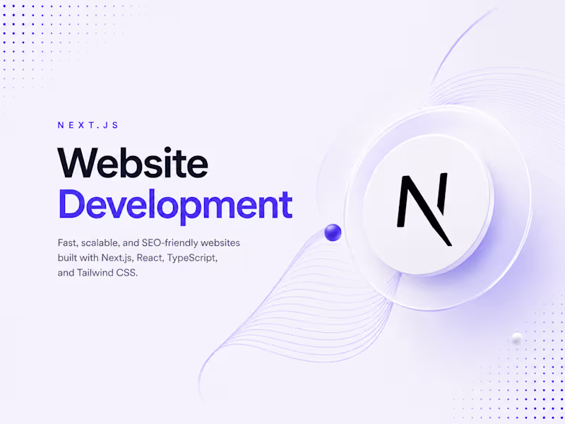 Cover image for Next.js Website Development