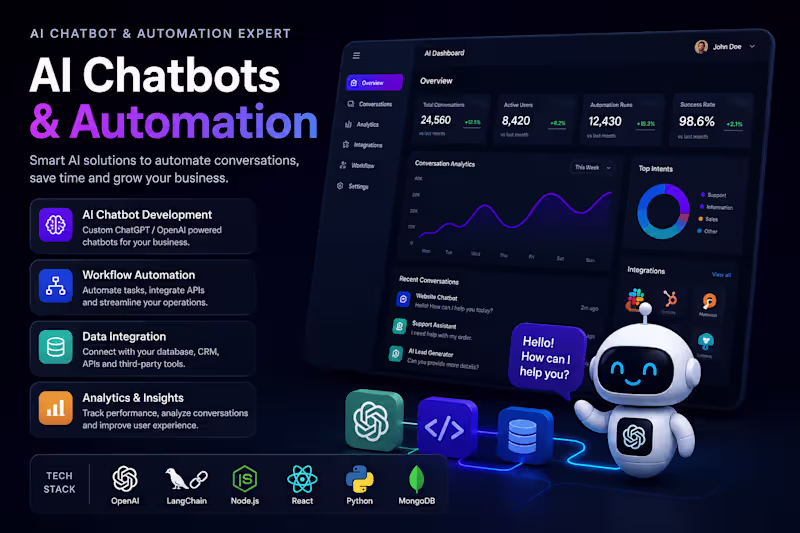 Cover image for Custom AI Workflow & Automation Development