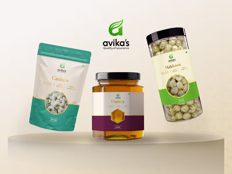 Cover image for Avika's | Brand identity & Packaging design