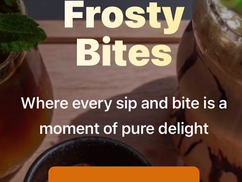 Cover image for Frosty Bites Cafe- Cafe Ordering Website