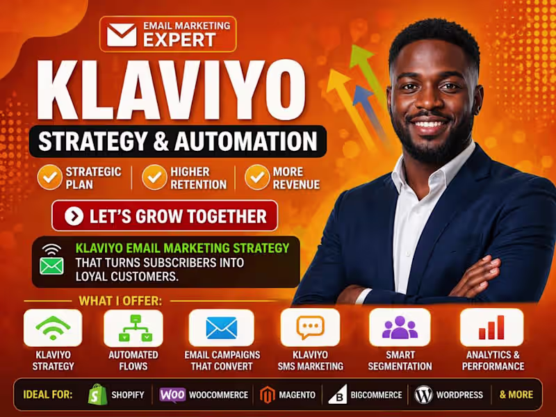 Cover image for klaviyo email marketing plan: klaviyo email & SMS campaigns