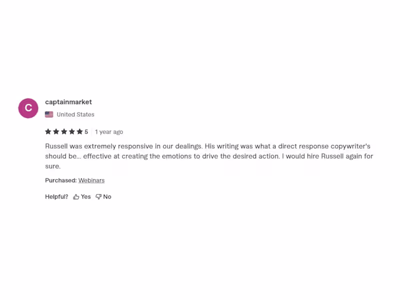 Cover image for Client Testimonial