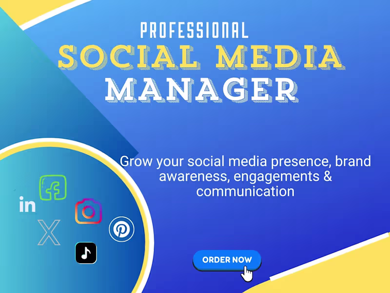 Cover image for Social media manager and content creation Expert