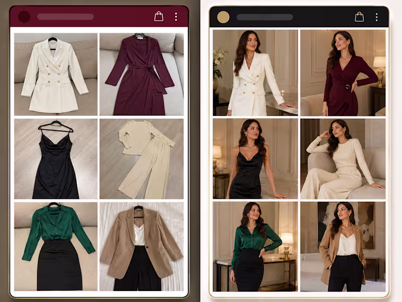 Cover image for Transformation for a consignment shop from regular photos to...