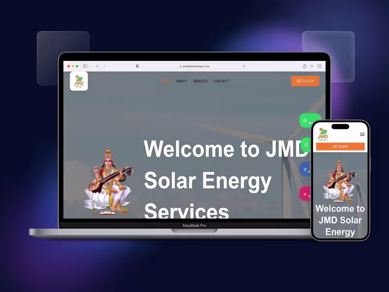 Cover image for Designed and developed a responsive