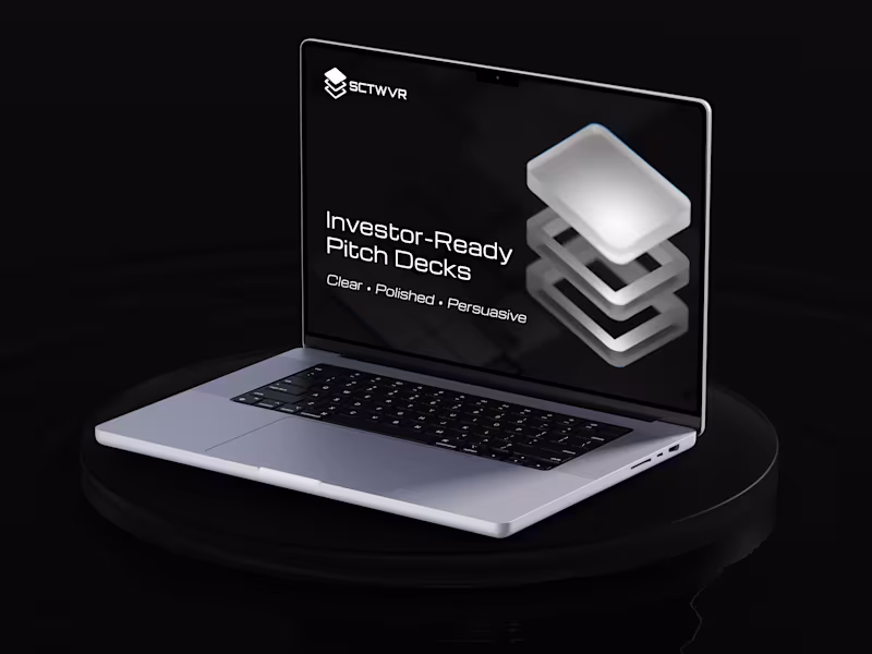 Cover image for I’ll redesign your pitch deck to impress investors — in 24 hours