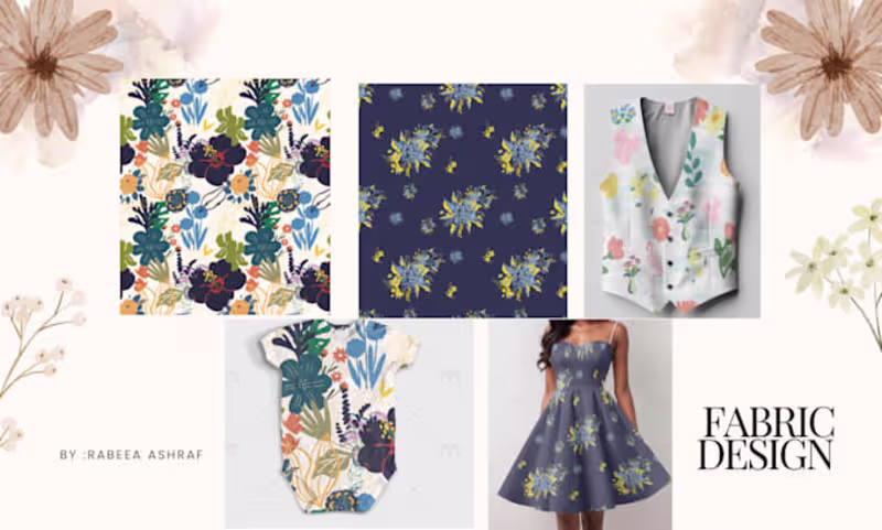 Cover image for I will design seamless pattern textile prints fabric design