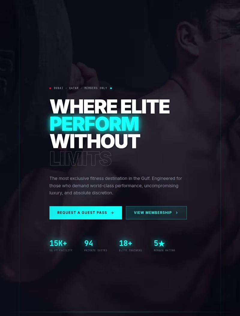 Cover image for Luxury Gym & Fitness Center