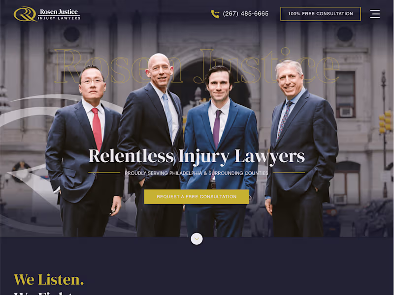 Cover image for Rosen Justice - Complete Website Development