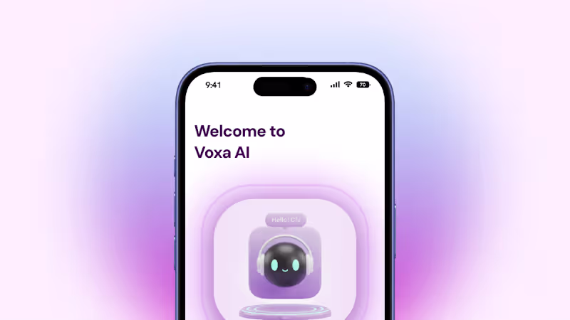 Cover image for VOXA AI MOBILE APP