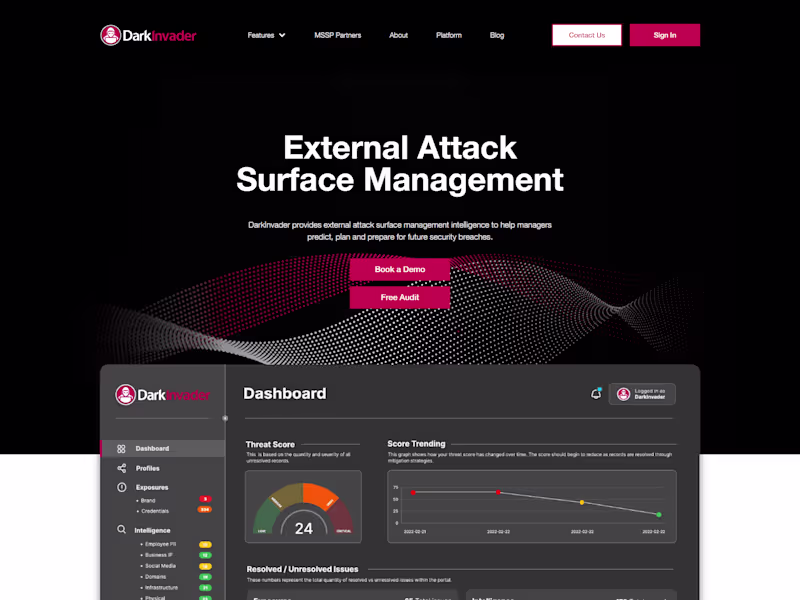 Cover image for Figma to Webflow development www.darkinvader.io