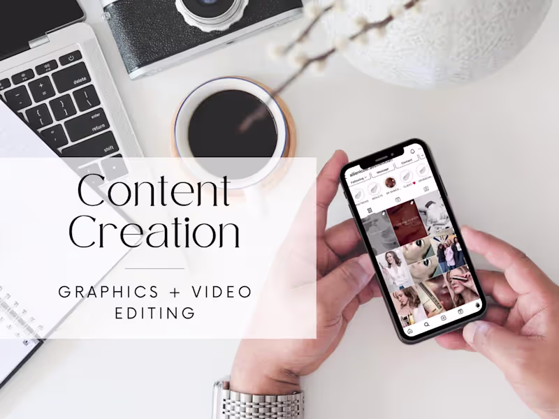 Cover image for Content Creation: Graphics + Video Editing