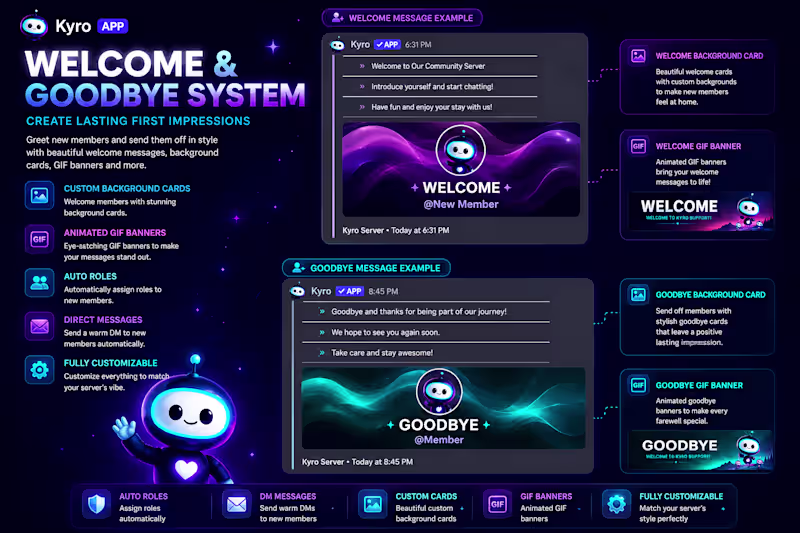Cover image for 🎉 Welcome & Goodbye System