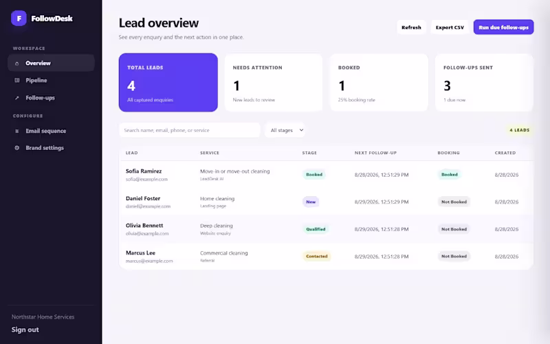 Cover image for I will build an automated lead follow-up and booking CRM