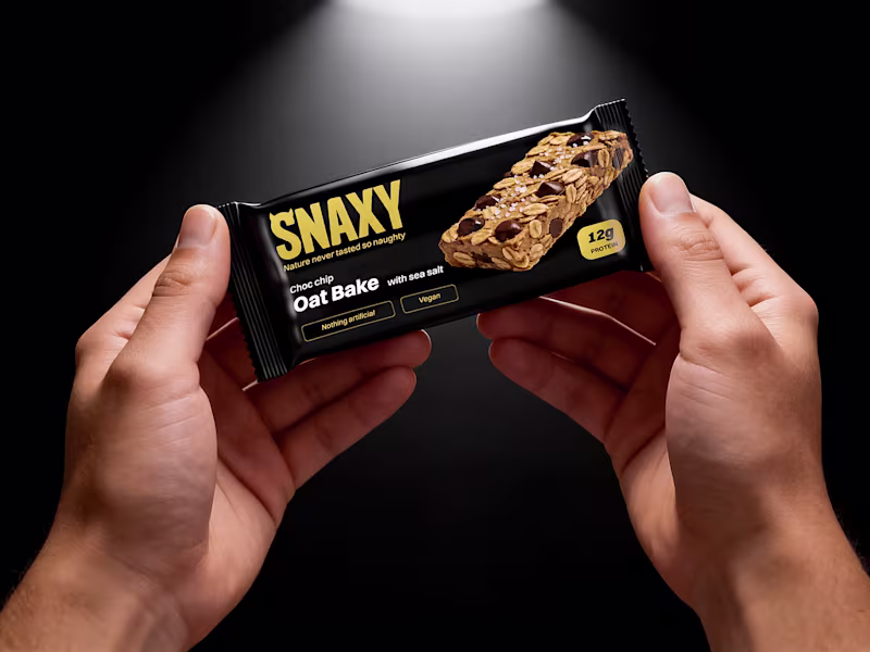 Cover image for Packaging Design for Snaxy Fitness Bars