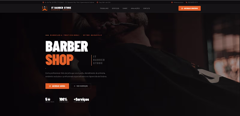 Cover image for Barbershop Landing Page — IT