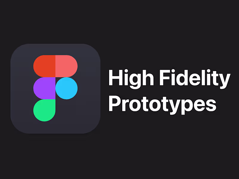Cover image for High Fidelity Figma Prototypes