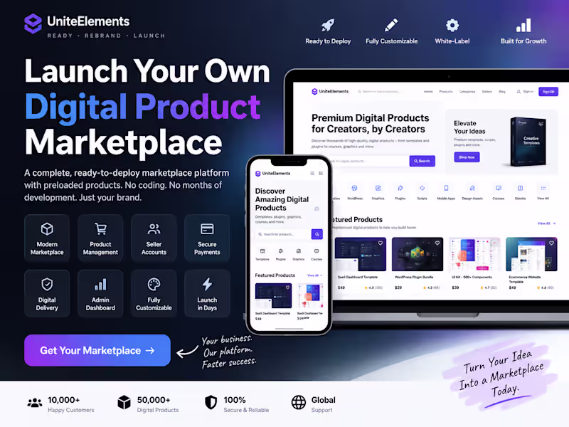Cover image for Launch a Complete Software Marketplace