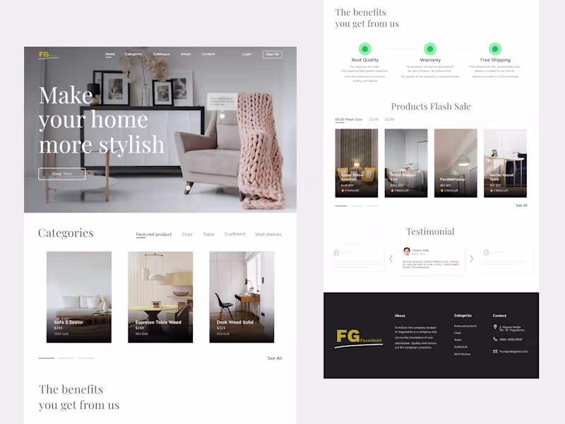 Cover image for FurniGold - Website Furniture