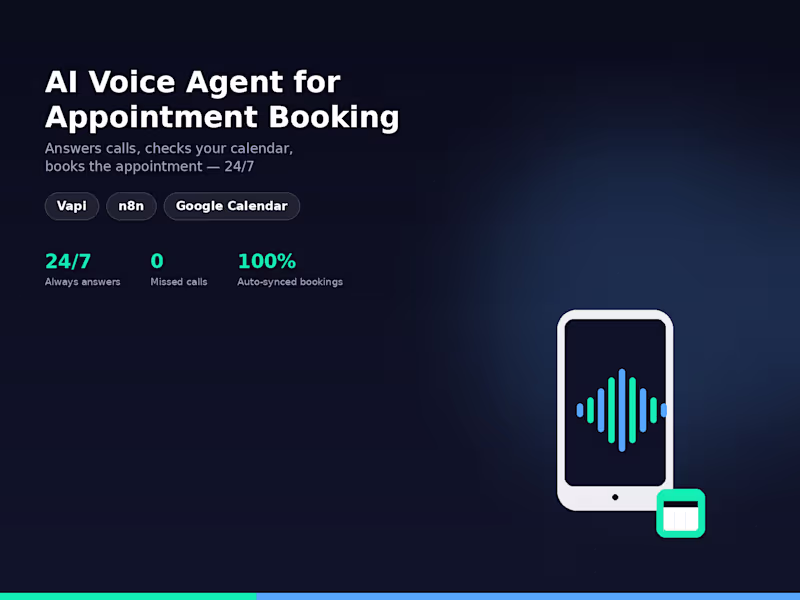 Cover image for AI Voice Agent for Appointment Booking