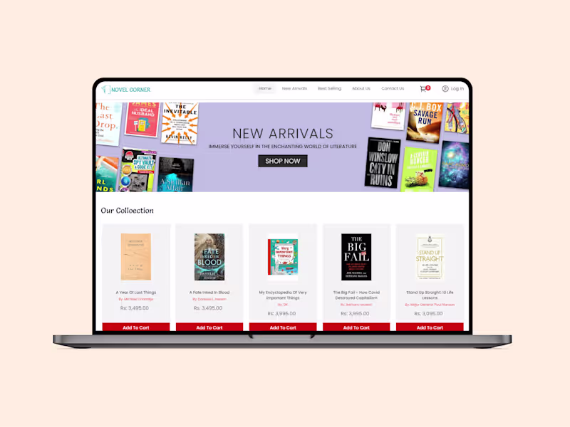 Cover image for Novel-Corner E-books website